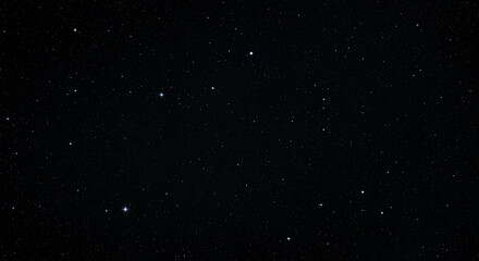 Obraz premium Realistic depiction of the night sky filled with numerous bright and visible stars