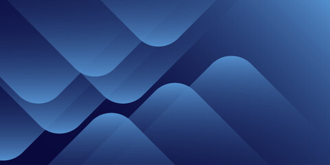 Abstract blue background with diagonal lines. Dynamic shapes composition.