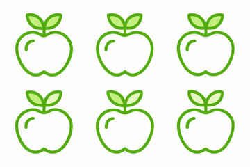 set of apples