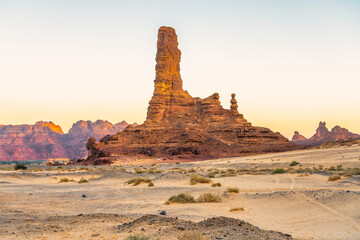 Scenic road to Harrat Viewpoint, AlUla, Saudi Arabia