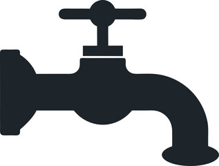 water faucet symbol icon vector, water Faucet or tap icon