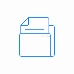 file folder icon sign vector