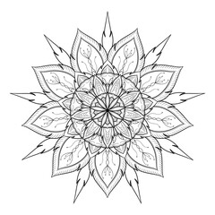 Mandala circular vector illustration with Thai patterns