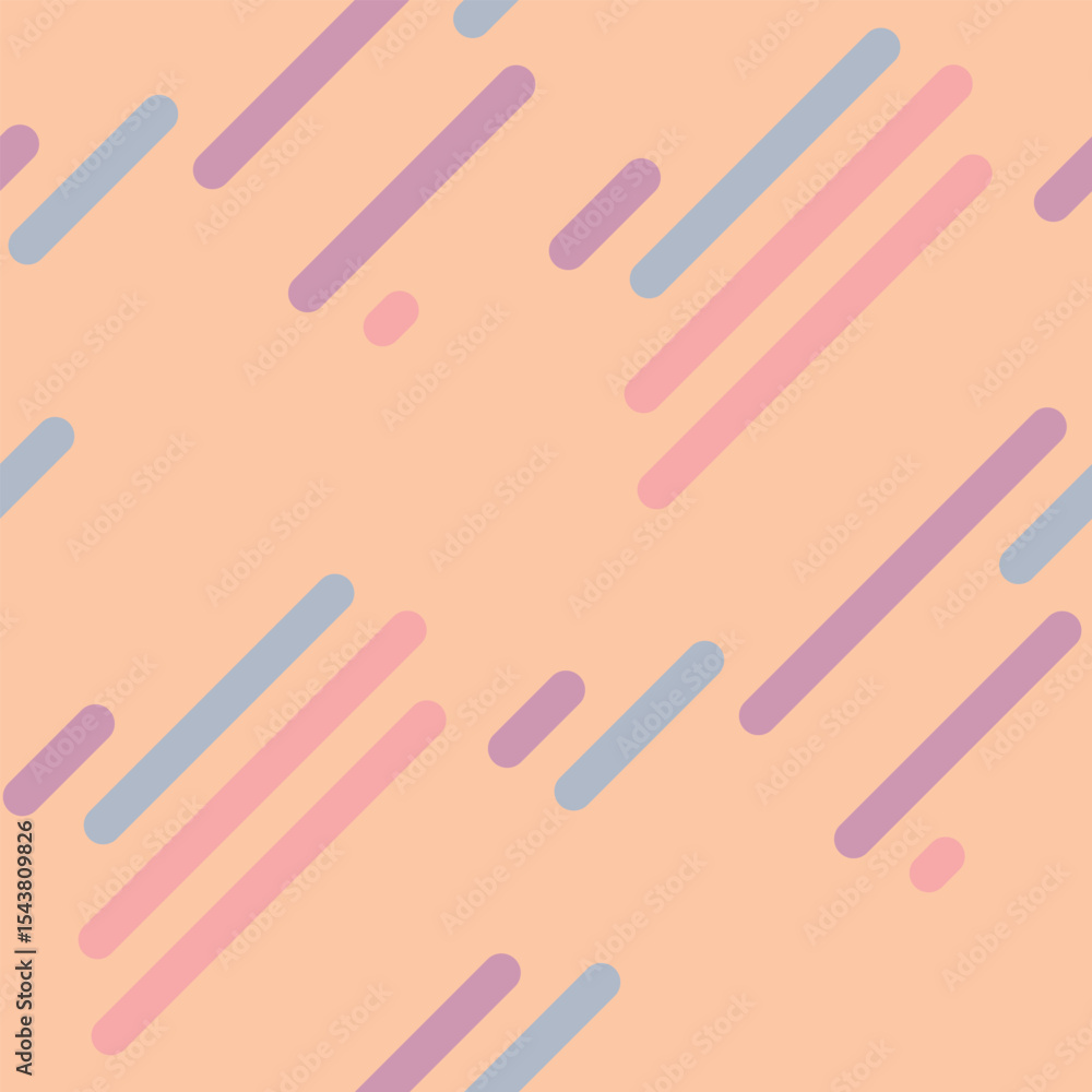 Poster pastelcolored diagonal lines and dots create a minimalist, modern design. perfect for backgrounds, w