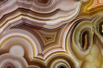 Abstract close-up of laguna agate from Mexico © Danita Delimont