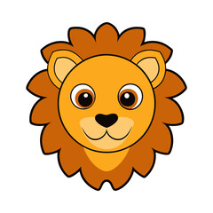 Obraz premium lion head vector art illustration