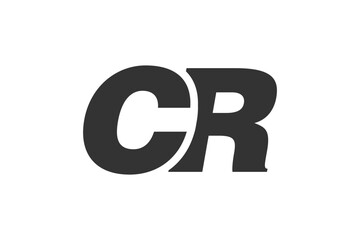 Obraz premium CR Techno Editable Font Logo For Corporate Branding. Bold, Futuristic Design With Unique Typographic Ideas. Minimal Custom Type And Dynamic Letter