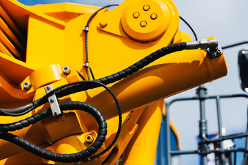 Distribution box of hydraulic unit with Hoses of excavator