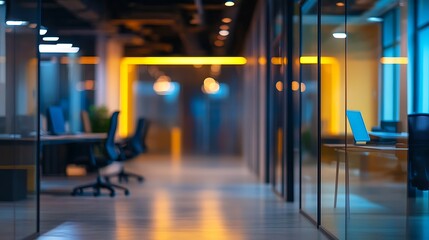 Abstract blur interior coffee shop or cafe for background