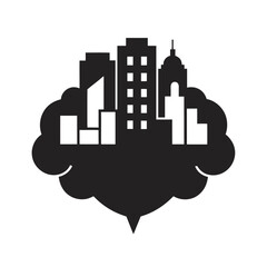 Urban Neural Network Grid Silhouette