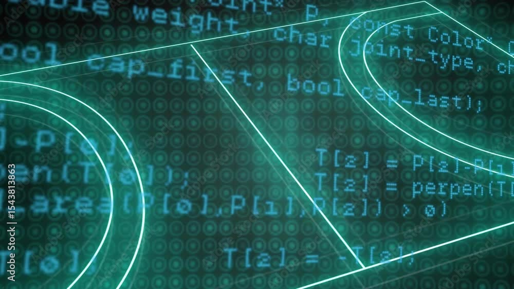 Poster horizontal scanning beam revealing cyan plate rotating, sharpening wireframe for data visualization