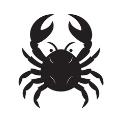 Crab Shape Silhouette Seafood Icon
