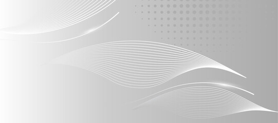 Abstract geometric white and gray color background with modern stripes. Vector illustration.