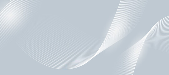 Abstract geometric white and gray color background with modern stripes. Vector illustration.