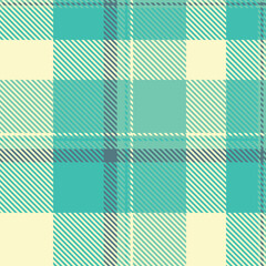 Vibrant teal and cream plaid pattern.  Perfect for textile designs, backgrounds, or website templates.  This cheerful, modern design evokes feelings of freshness and style.