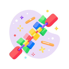 Firecracker chain Holiday SVG Icon