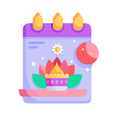 Lakshmi symbol icon Holiday SVG Icon