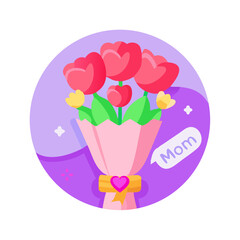 Mother’s Day bouquet Holiday SVG Icon