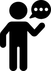 stick man - People Communication Icon