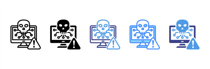 Infected Computer Icon