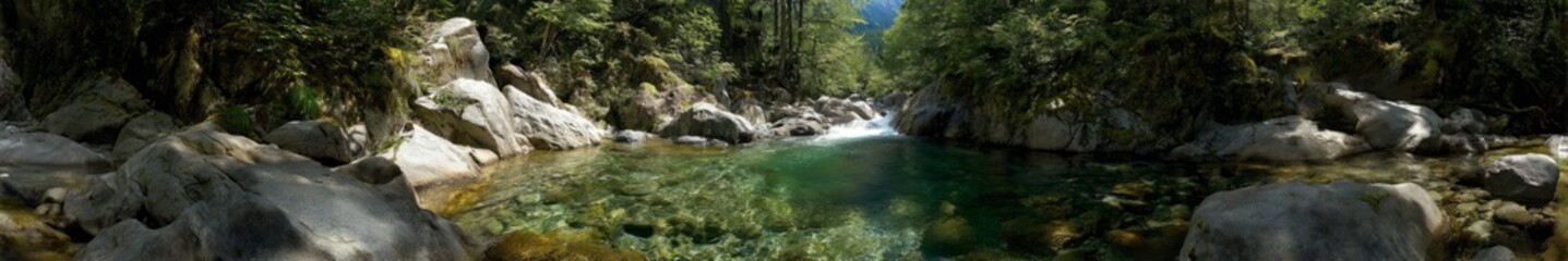 Fototapeta premium Panoramic 360 degree hdr river landscape nature high definition view