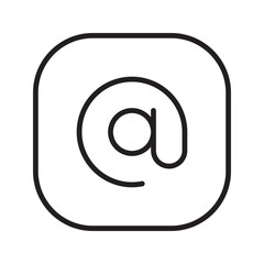 mail icon. mail symbol. application logo for smartphone