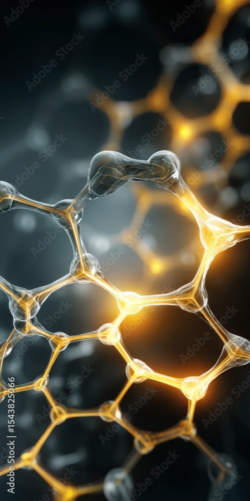 Poster abstract molecular structure science technology and research background