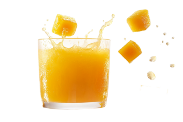 Sweet juice served with round pieces