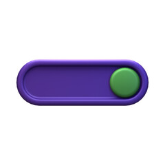 toggle on ui essentials 3d icon illustration