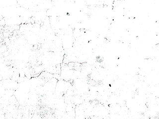 Vector of Grunge texture of cracked paint on an old wall. High contrast black and white surface, perfect for overlays, distress effects, and vintage or abstract design
