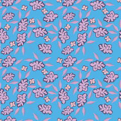 Seamless floral pattern, vintage background