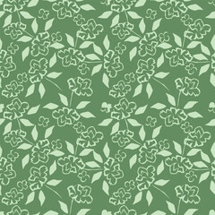 Seamless floral pattern, vintage background