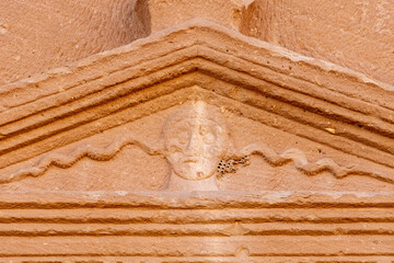 Jabal AlBanat, ancient tombs in Hegra, AlUla, in Saudi Arabia