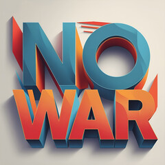 No war T shirt design illustration vector.