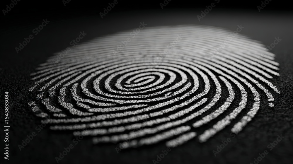 Poster high resolution fingerprint dramatic thumbprint image security identity forensics