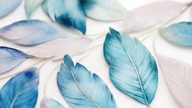 A single frame shot of a cluster of leaves on a wooden table, perfect for nature-inspired designs and concepts