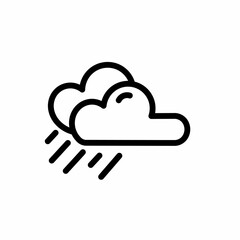 Heavy Rain Icon Vector Symbol Design Illustration. heavy rain line icon illustration.
