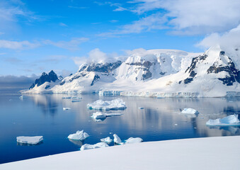 Landscape of the Arctowski Peninsula. West Antarctica, Antarctic Peninsula.