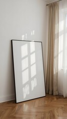 Lucid Realism Minimalist Interior with Light and Shadow Play
