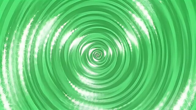 Concentric ripple dizzy on green screen