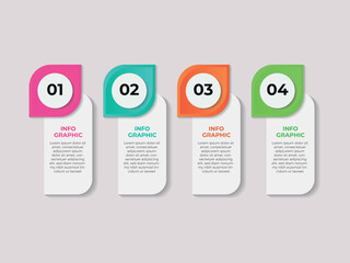 Charity and Donation Infographic Template. Line Icons Design with Numbers 4 Options or Steps. Infographic Design for Workflow Layout, Diagram, Annual Report, Web Design etc.
