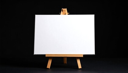 Blank Canvas on Easel.