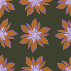Seamless floral pattern, vintage background