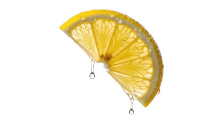 Refreshing Lemon Slice Transparent Background for Summer Themed Designs
