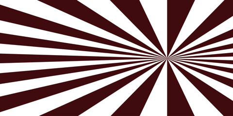 Fototapeta premium Abstract Geometric maroon diagonal radial summer sunshine explosion energy with sunlight sunrise sunbeam and sunburst. Dynamic motion and a hypnotic spiral effect and energetic optical...