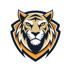 logo moderno minimalista elegante de un tigre illustration vector art