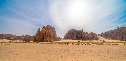Ashar Valley and luxurious resorts in AlUla, Saudi Arabia