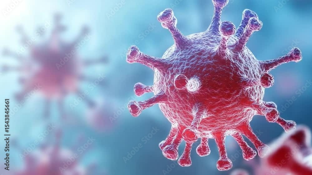 Poster microscopic menace: capturing the essence of the unseen world, this image unveils a cluster of menac