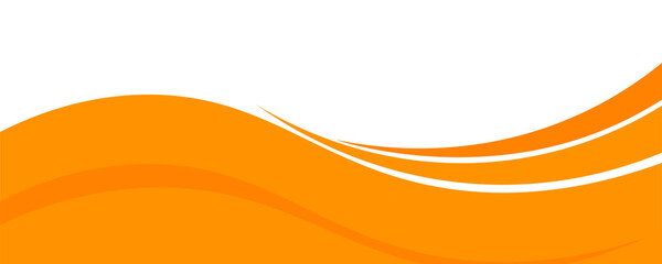 orange and white business wave banner background. overlapping vector waves background.