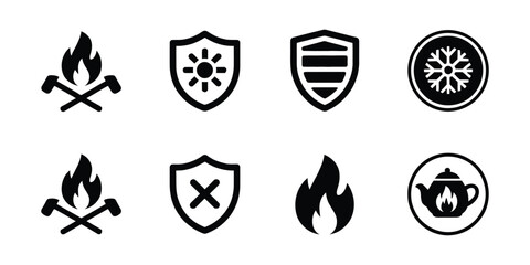 Fire department badge illustration design vector

